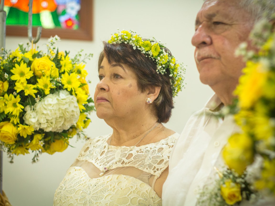 Ramiro Riveros y Belén Botero, celebrando sus Bodas de Oro.